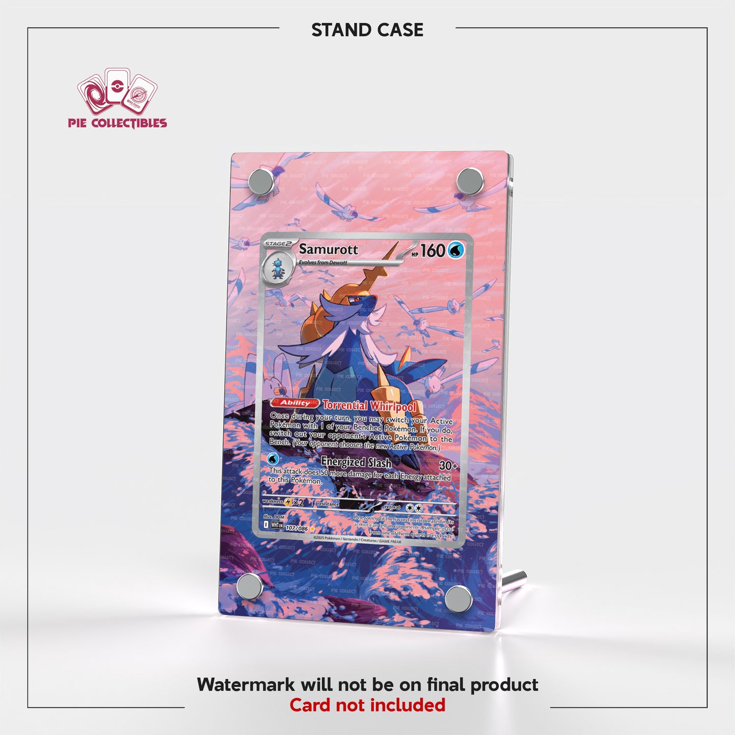 Samurott - 107/086 - White Flare - Extended Art Display Case