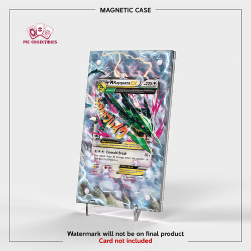 M Rayquaza EX - 76/108 - Classic Collection - Extended Art Display Case