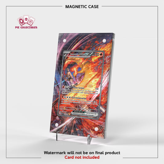 Team Rocket's Moltres EX - 229/182 - Destined Rivals - Extended Art Display Case