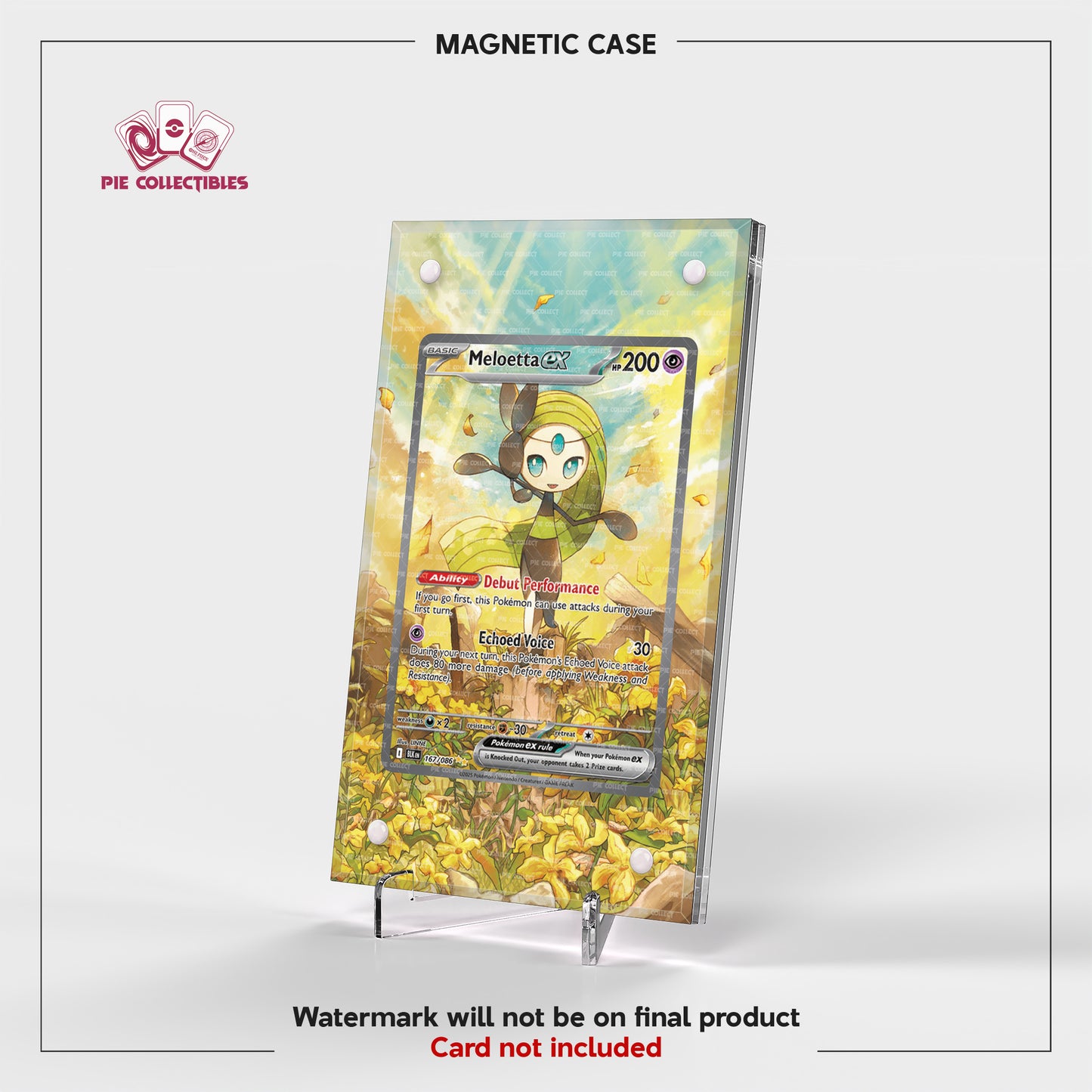 Meloetta EX - 167/086 - Black Bolt - Extended Art Display Case