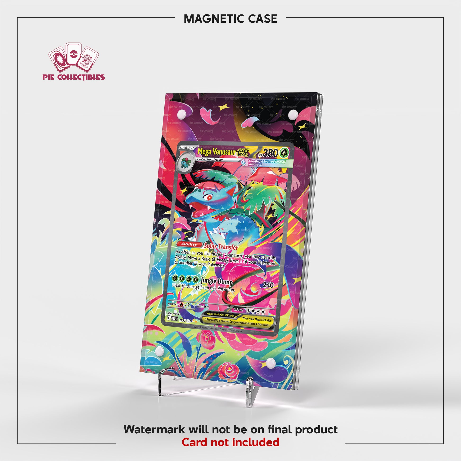 Mega Venusaur EX - 177/132 - Mega Brave - Extended Artwork Display Case