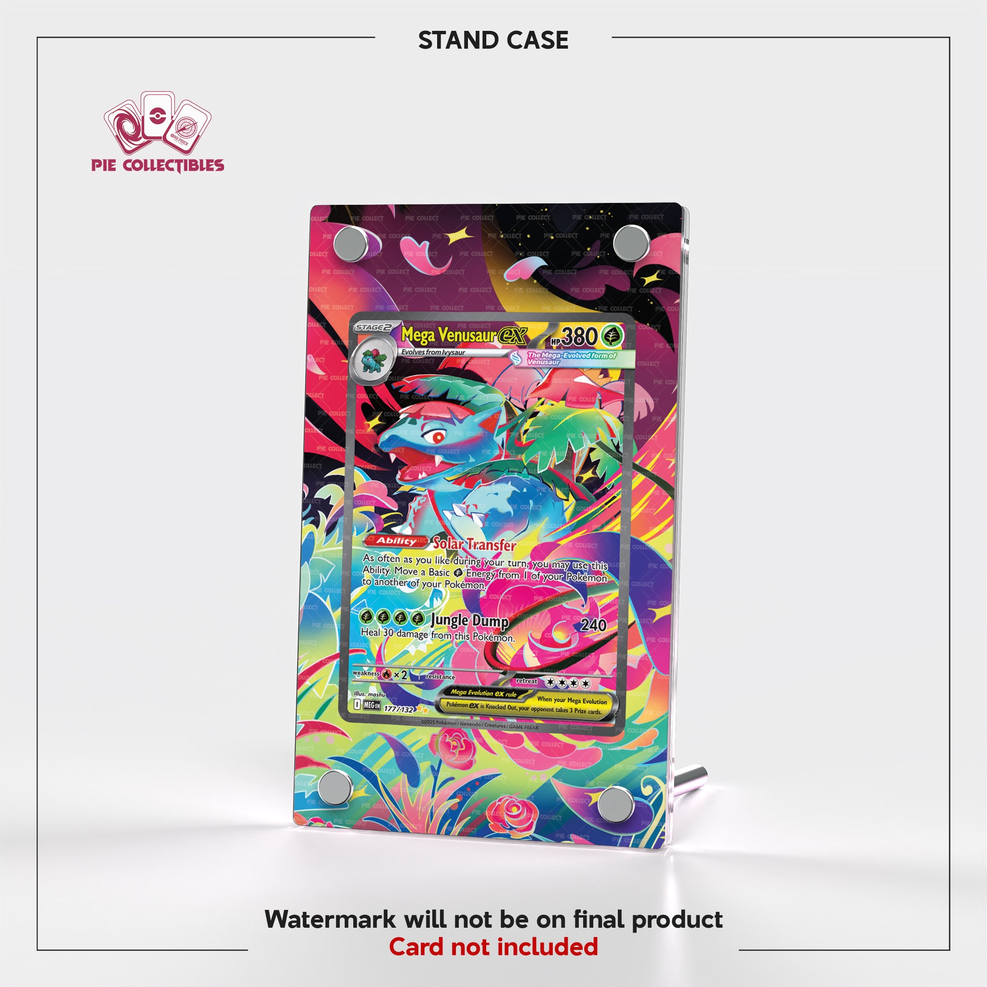 Mega Venusaur EX - 177/132 - Mega Brave - Extended Artwork Display Case