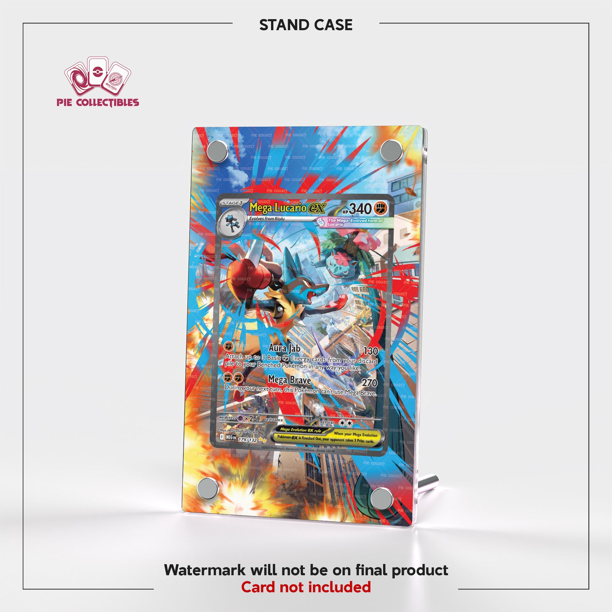 Mega Lucario EX - 179/132 - Mega Brave - Extended Artwork Display Case