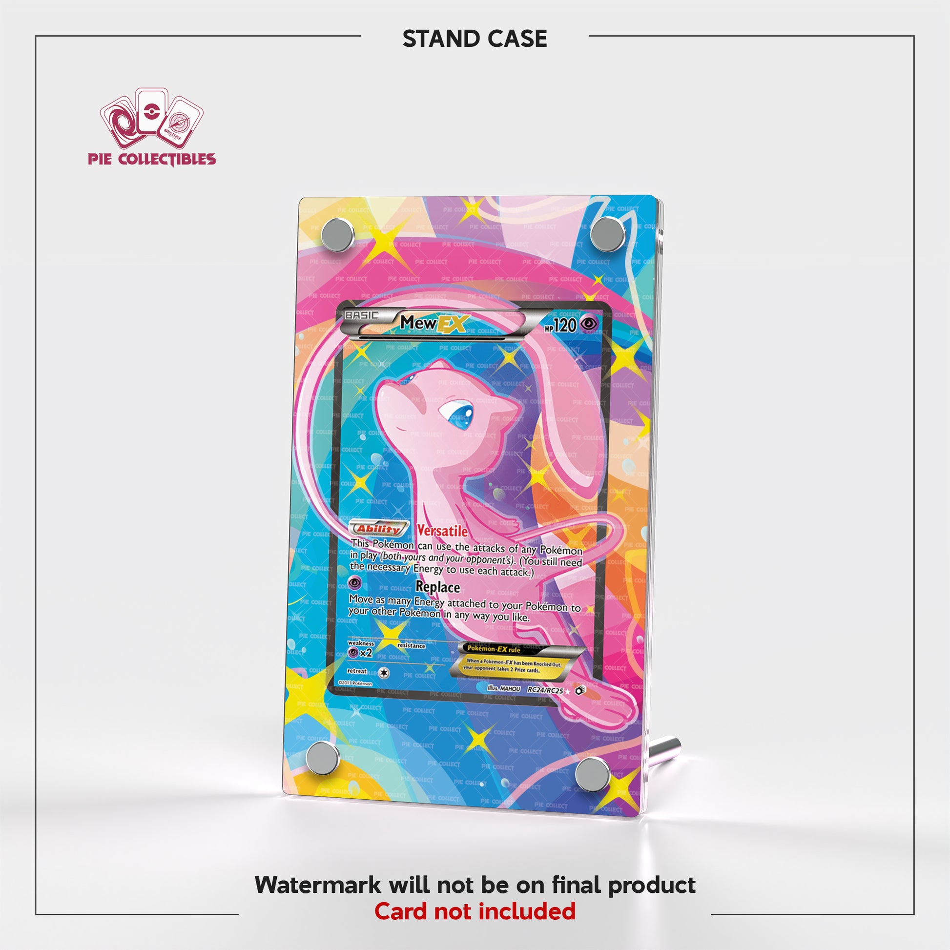 Mew EX - RC24/RC25 - Legendary Treasures - Extended Artwork Display Case