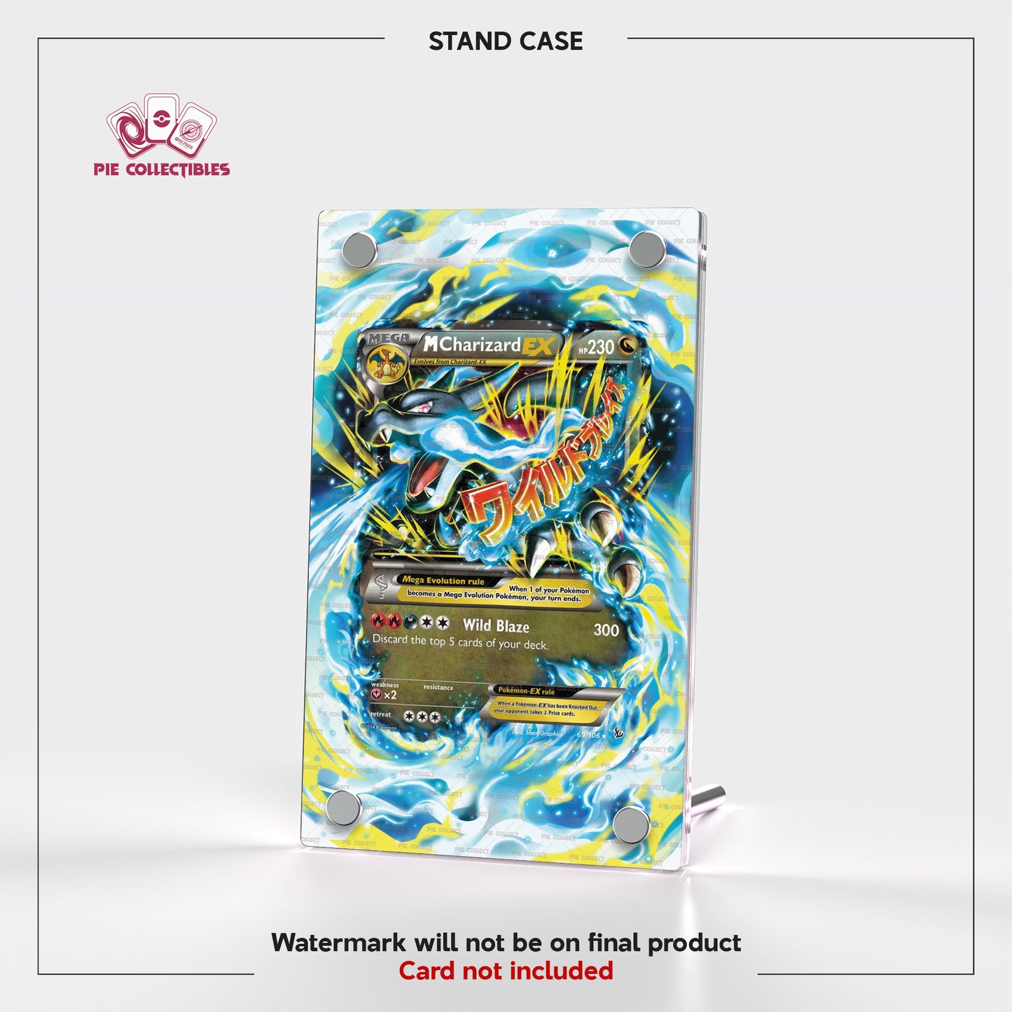 M Charizard EX - 69/106 - Flashfire - Extended Artwork Display Case