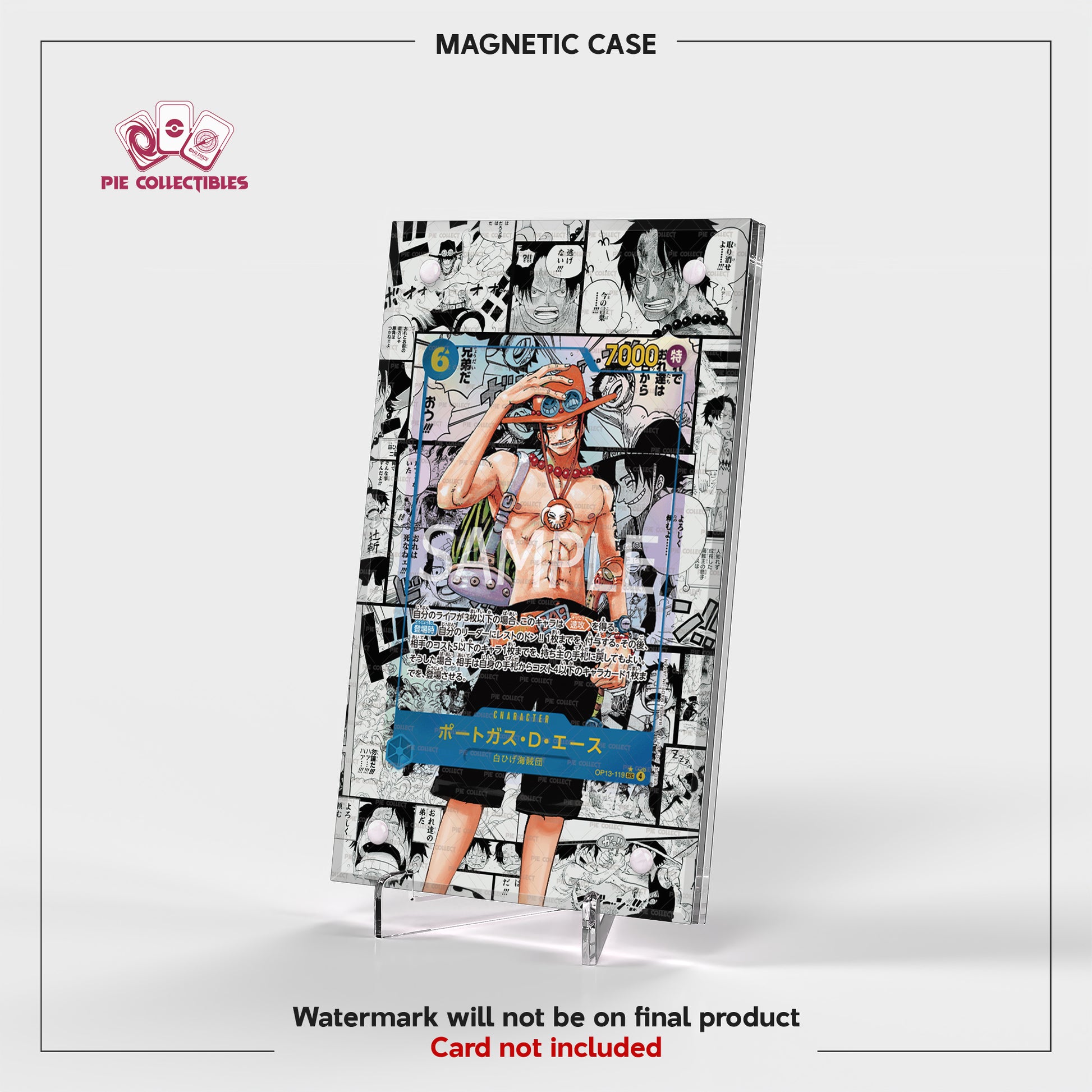 Portgas.D.Ace - SEC - OP13-119 - Extended Artwork Display Case