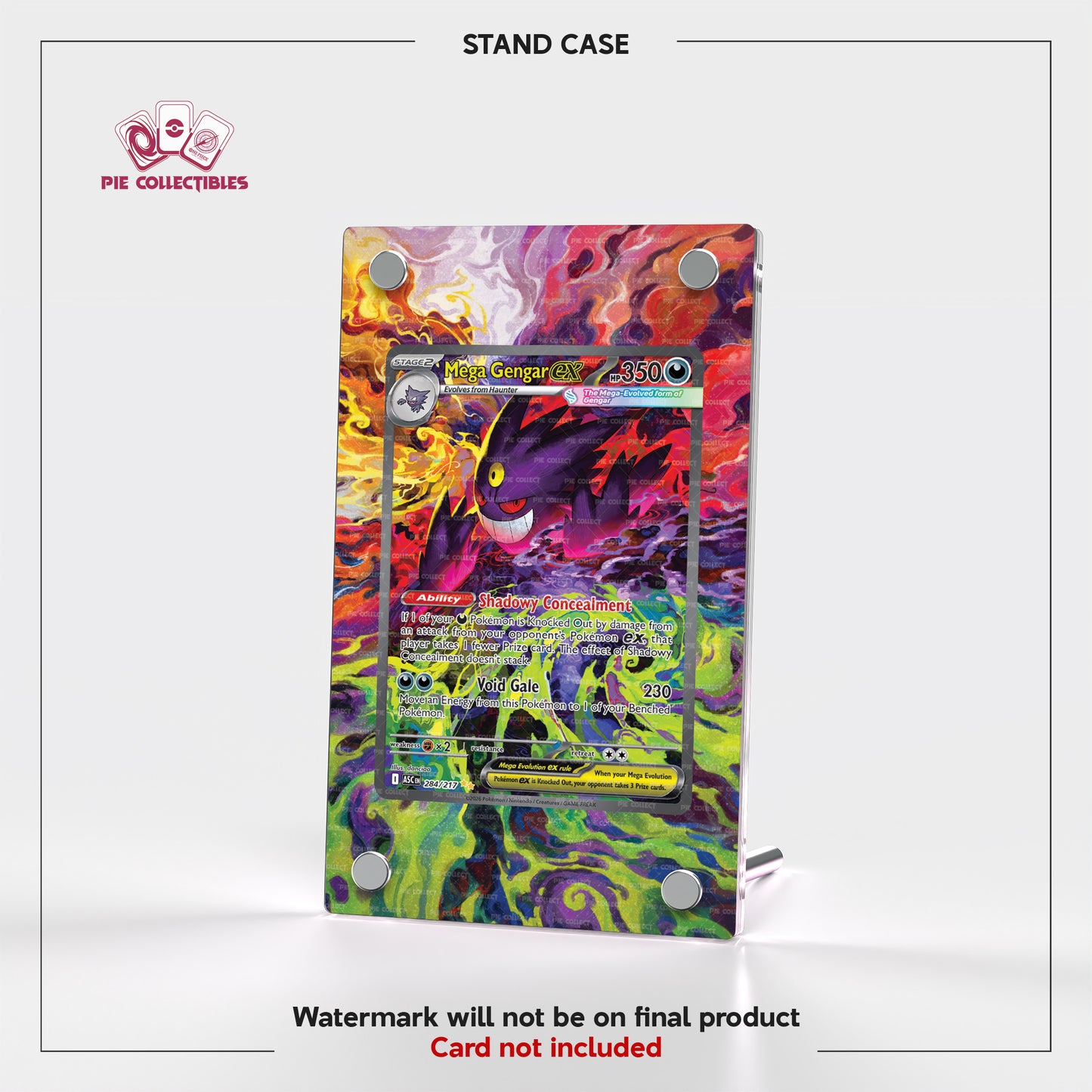 Mega Gengar EX SAR - 284/217 - Ascended Heroes - Extended Art Display Case