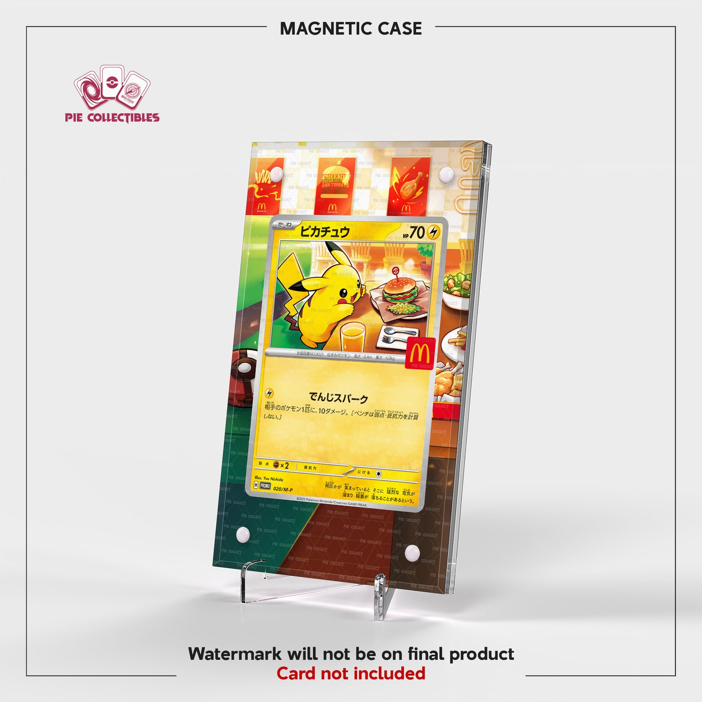 Pikachu Mcdonald - 020/M-P - Mega Promotional Cards - Extended Art Display Case