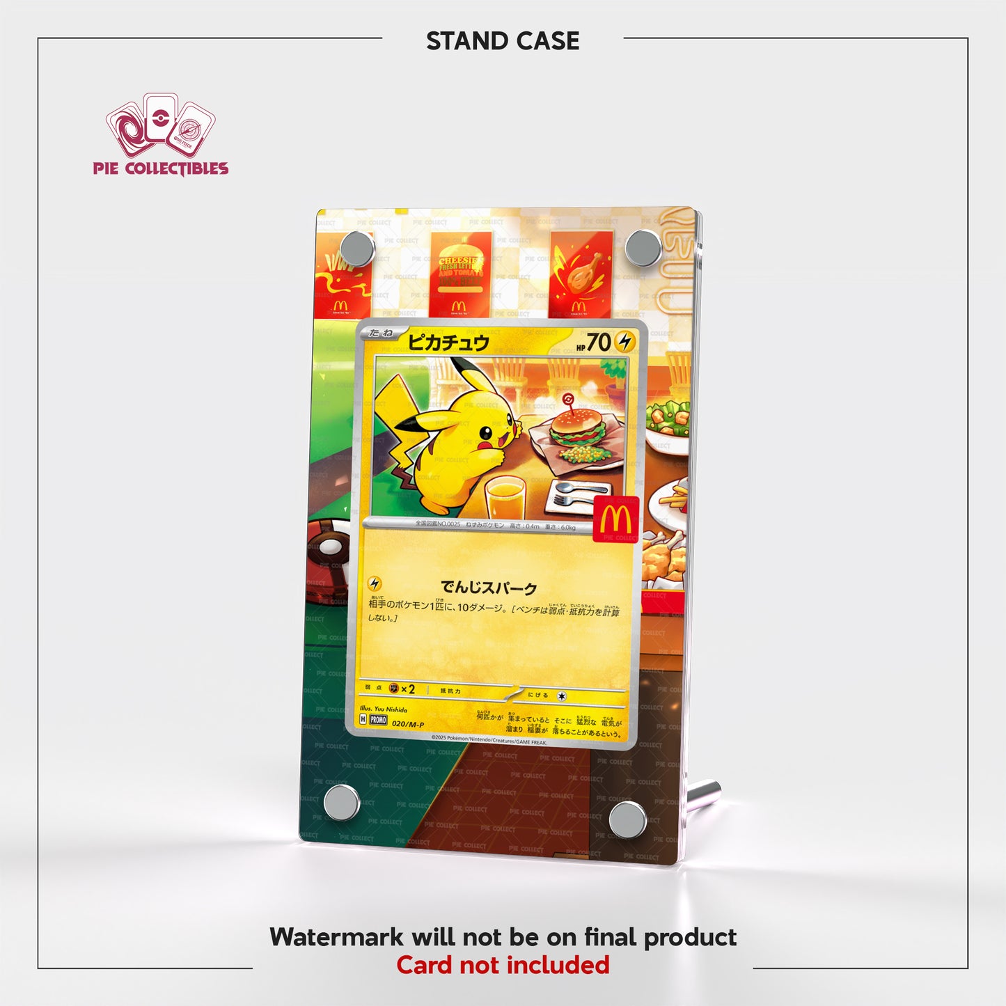 Pikachu Mcdonald - 020/M-P - Mega Promotional Cards - Extended Art Display Case
