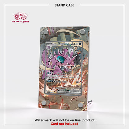 Team Rocket's Nidoking EX - 233/182 - Destined Rivals - Extended Art Display Case