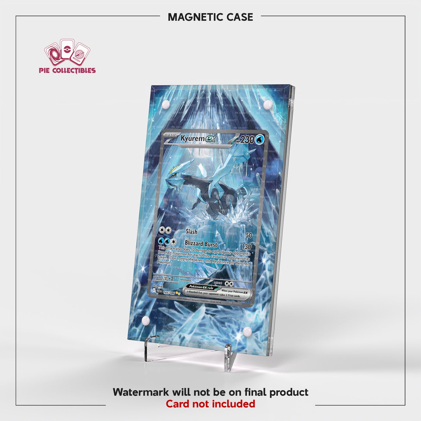 Kyurem EX - 165/086 - Black Bolt - Extended Artwork Display Case