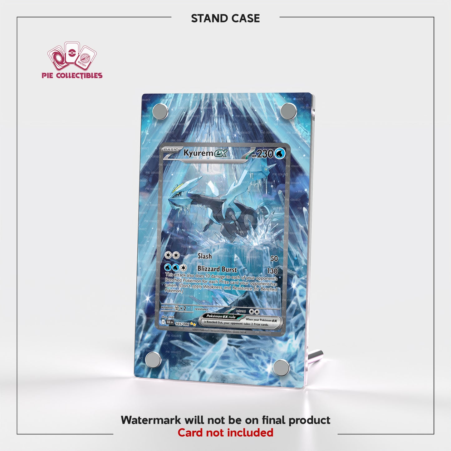 Kyurem EX - 165/086 - Black Bolt - Extended Artwork Display Case