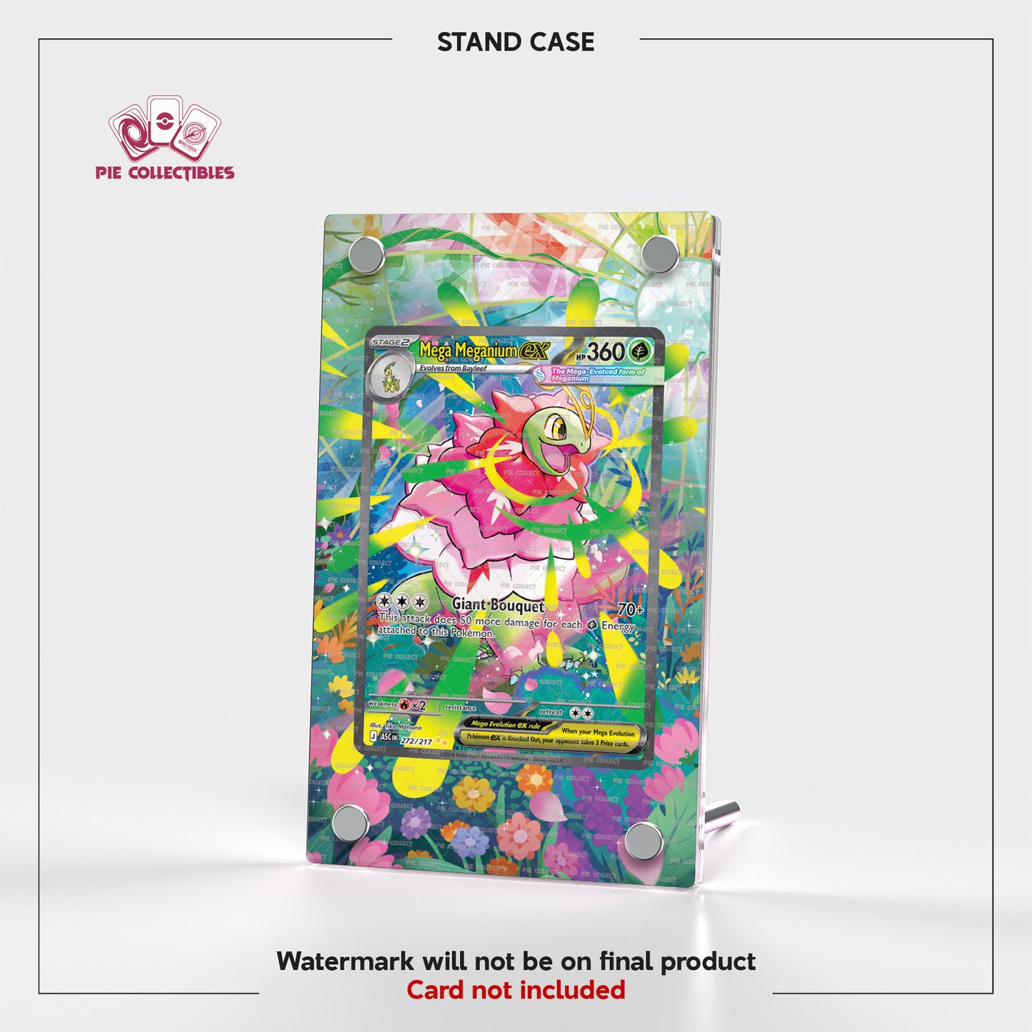 Mega Meganium EX - 272/217 - Ascended Heroes - Extended Art Display Case