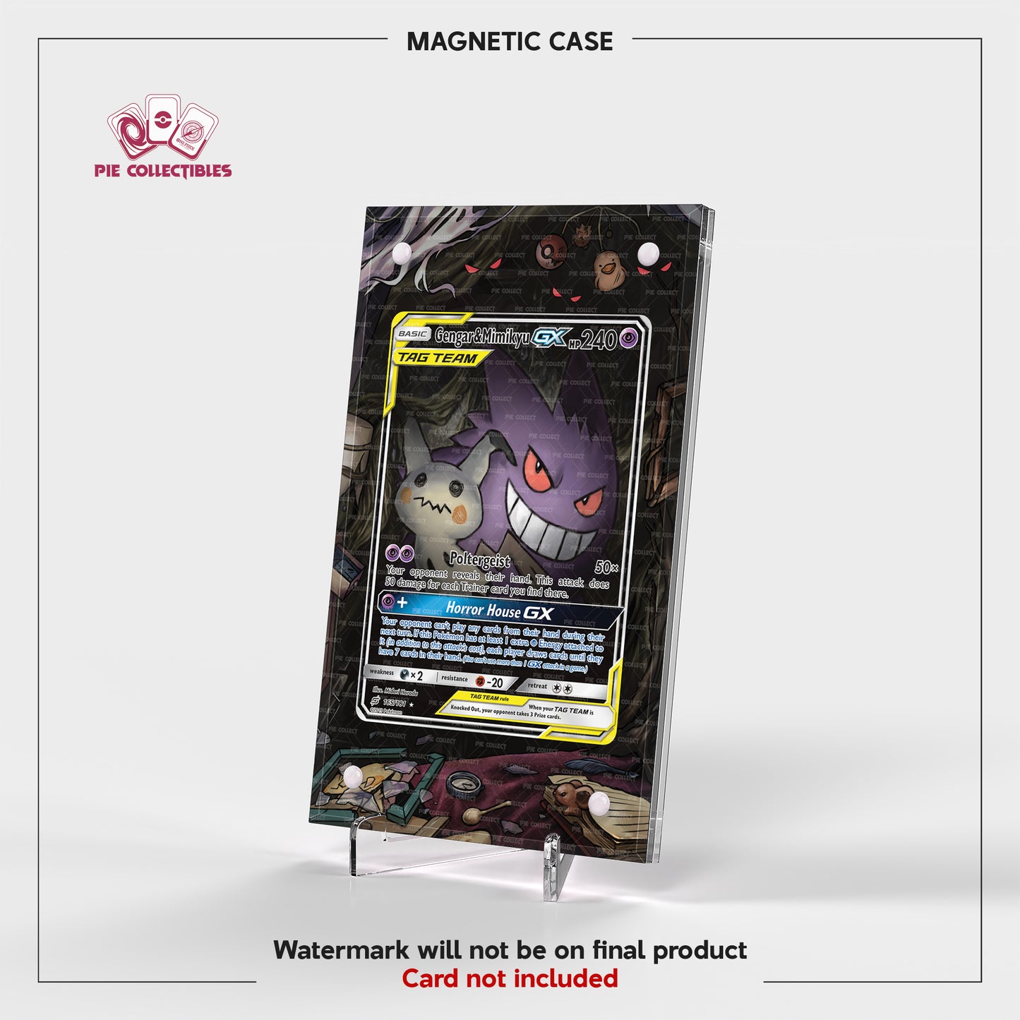 Gengar & Mimikyu GX - 165/181 - Team Up - Extended Art Display Case