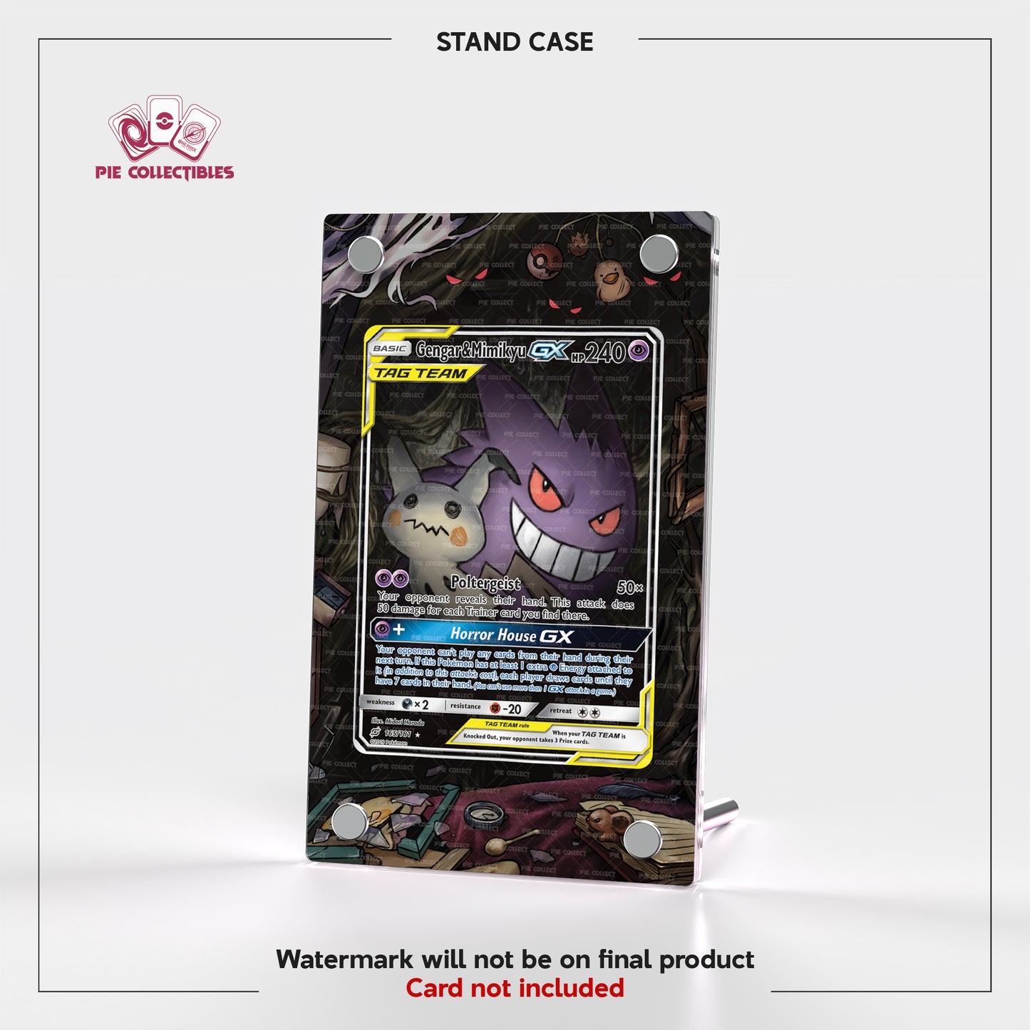 Gengar & Mimikyu GX - 165/181 - Team Up - Extended Art Display Case