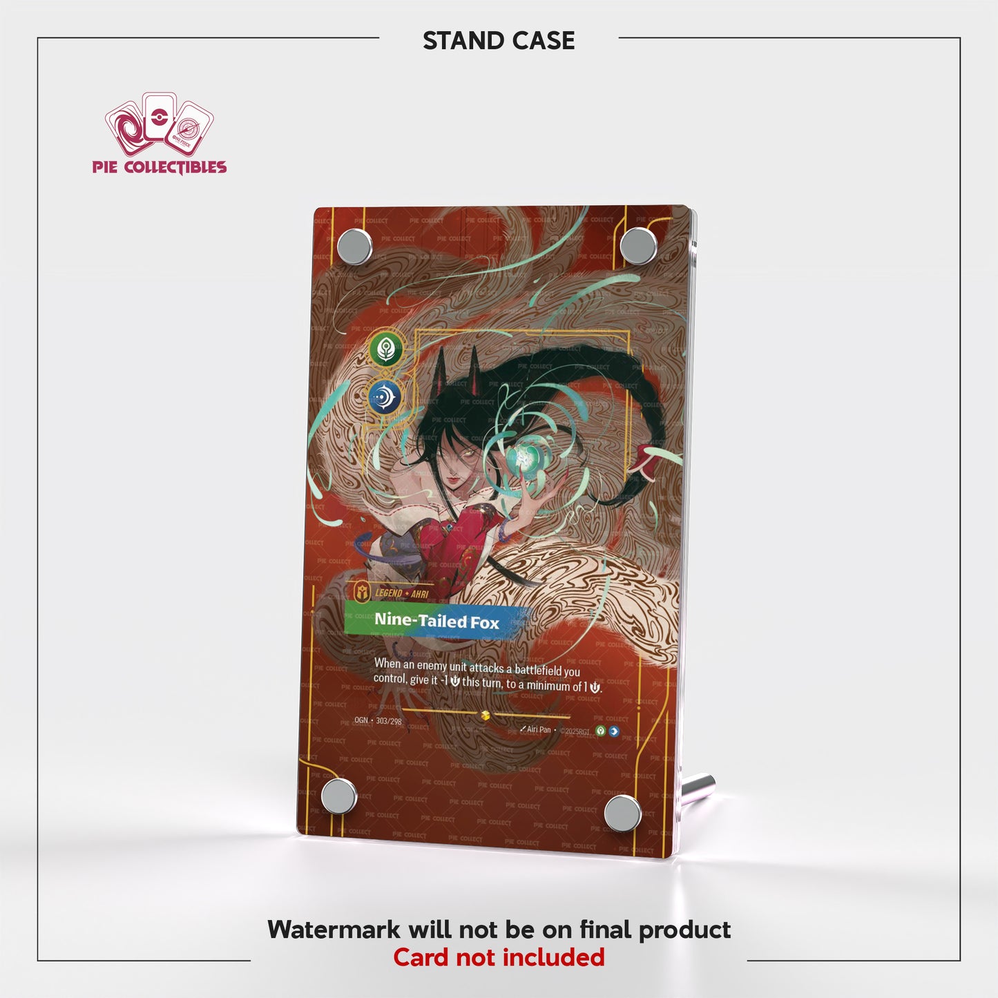Ahri-Nine Tailed Fox - OGN-303/298 - Extended Art Display Case