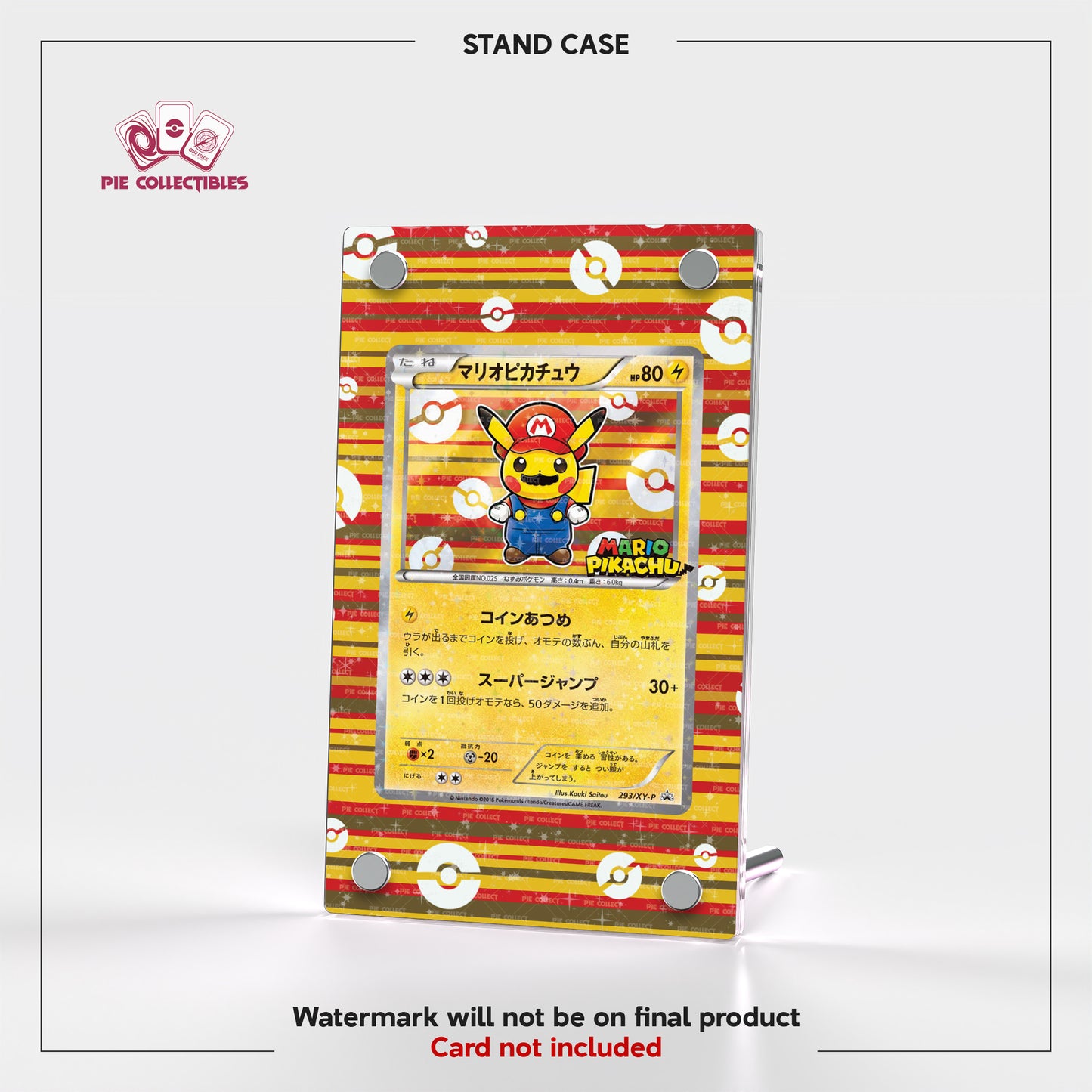 Mario Pikachu - 293/XY-P - Promotional Cards - Extended Art Display Case