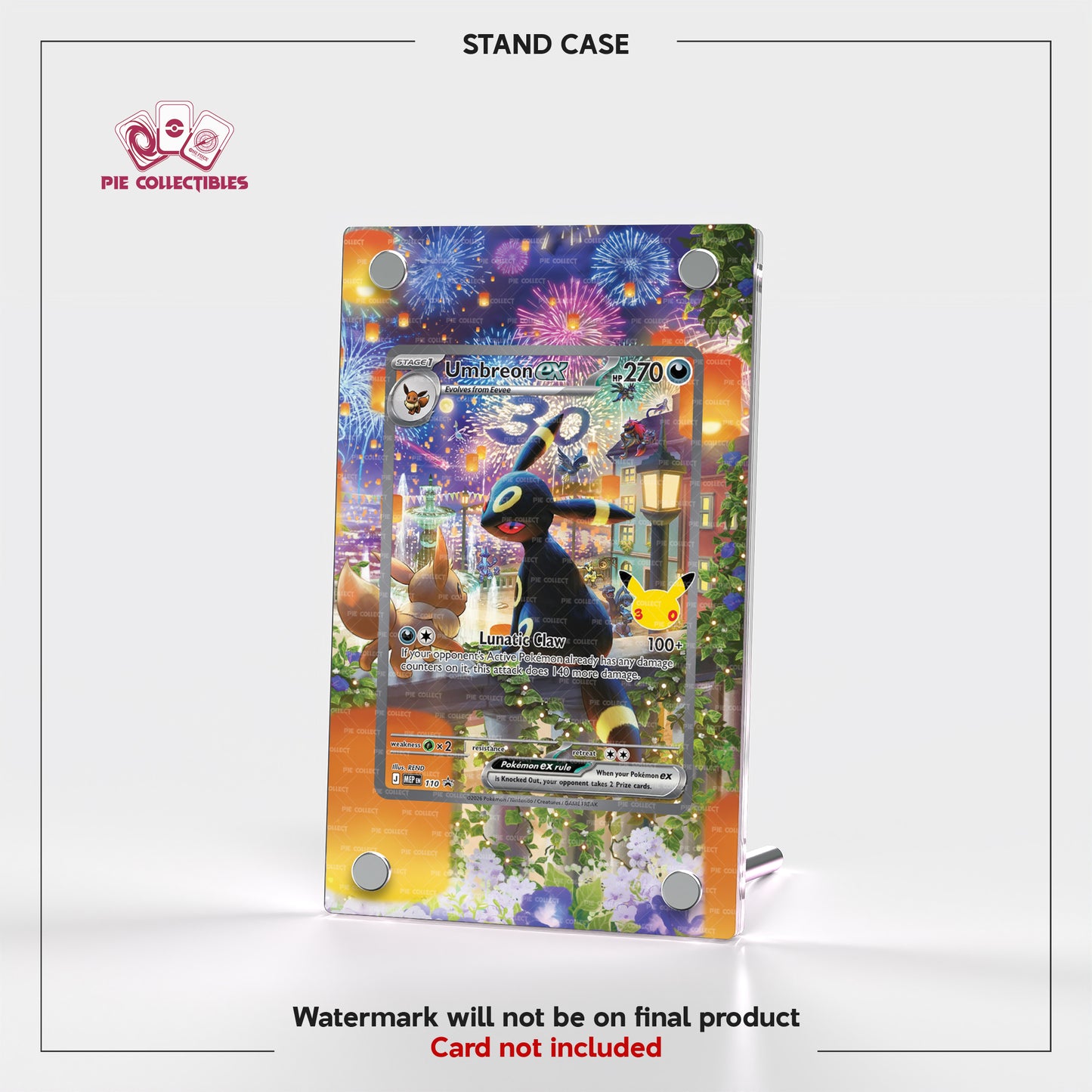 Umbreon EX - 110-MEP - 30 Anniversary - Extended Art Display Case