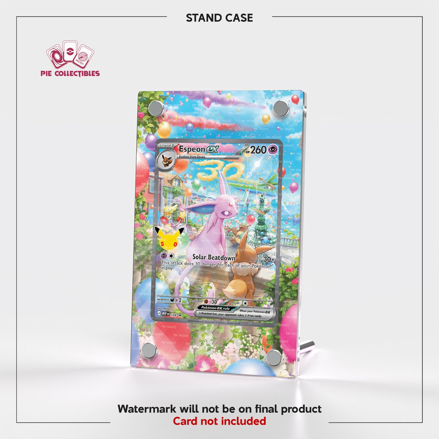 Espeon EX - 108-MEP - 30 Anniversary - Extended Art Display Case