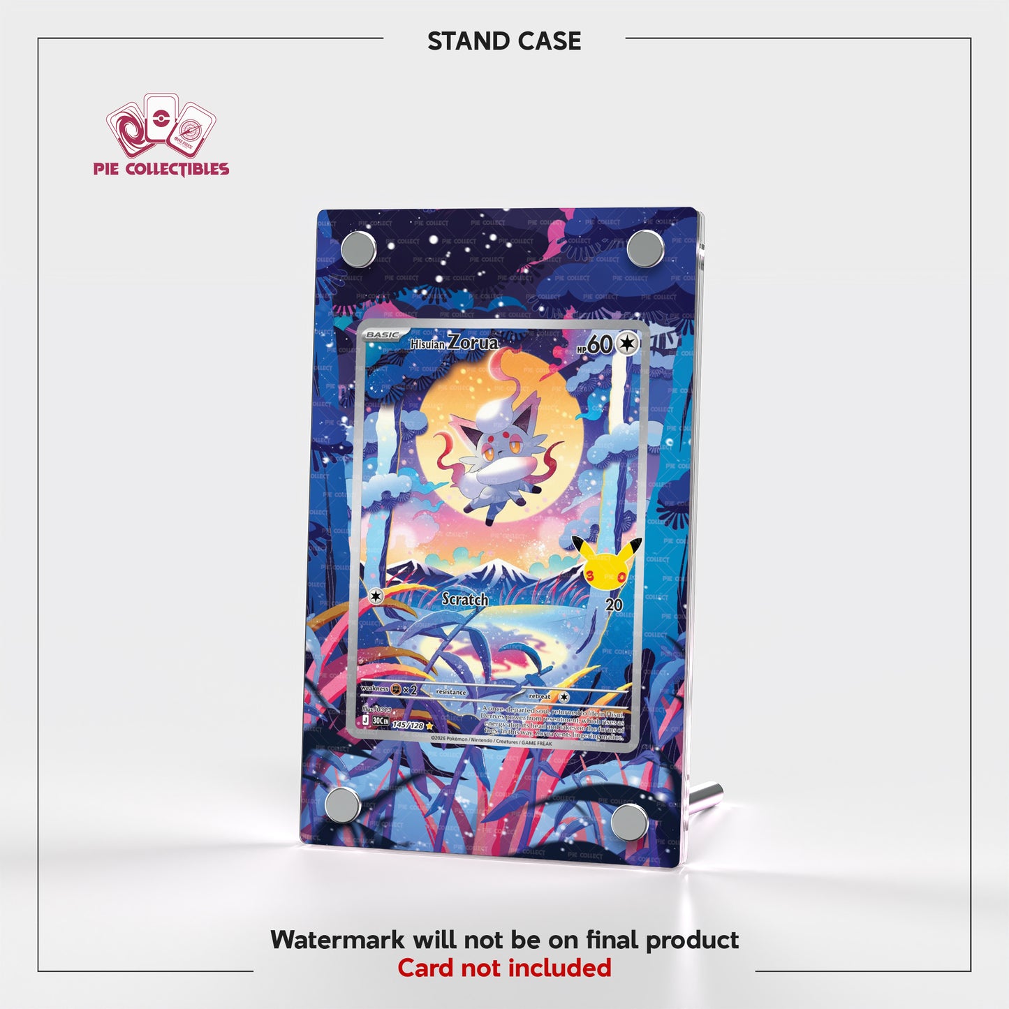 Hisuian Zorua - 145/128 - 30 Anniversary - Extended Art Display Case