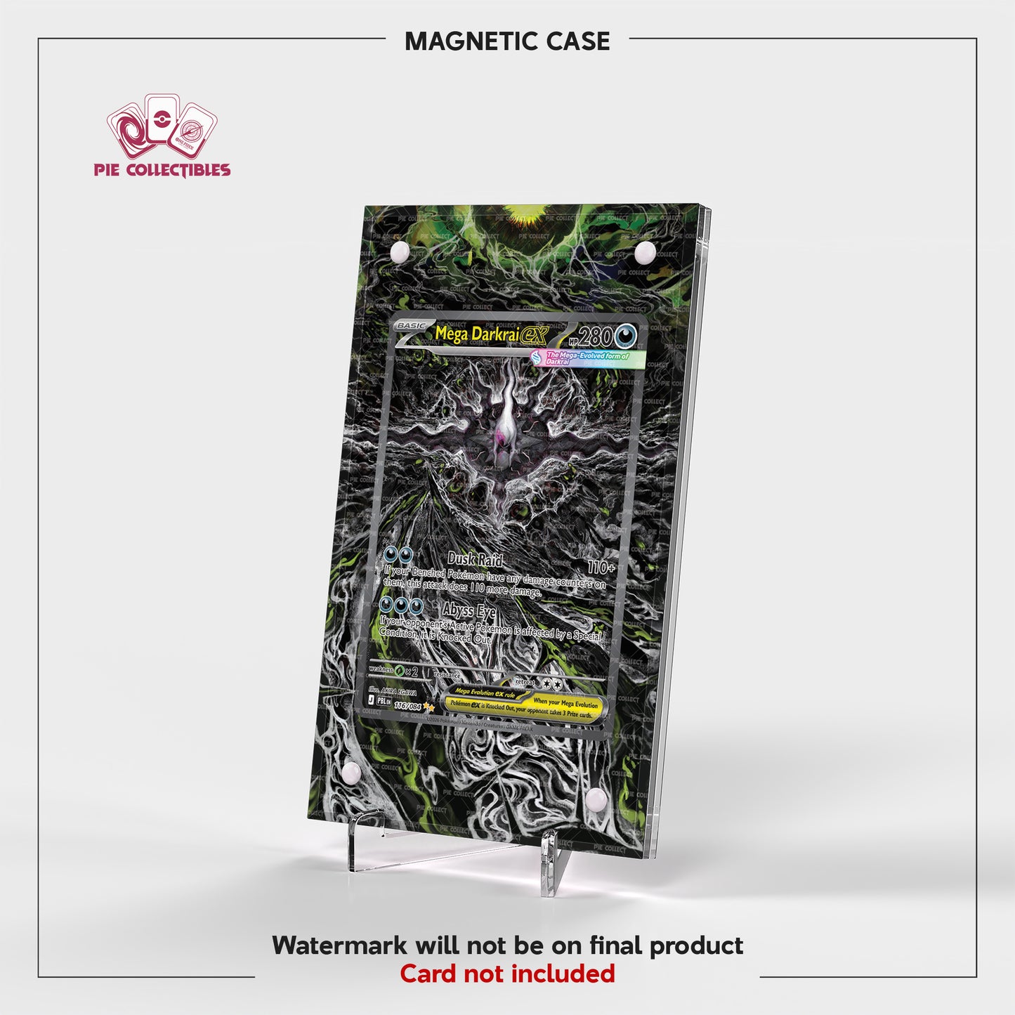 Mega Darkrai EX - 116/084 - Pitch Black - Extended Art Display Case