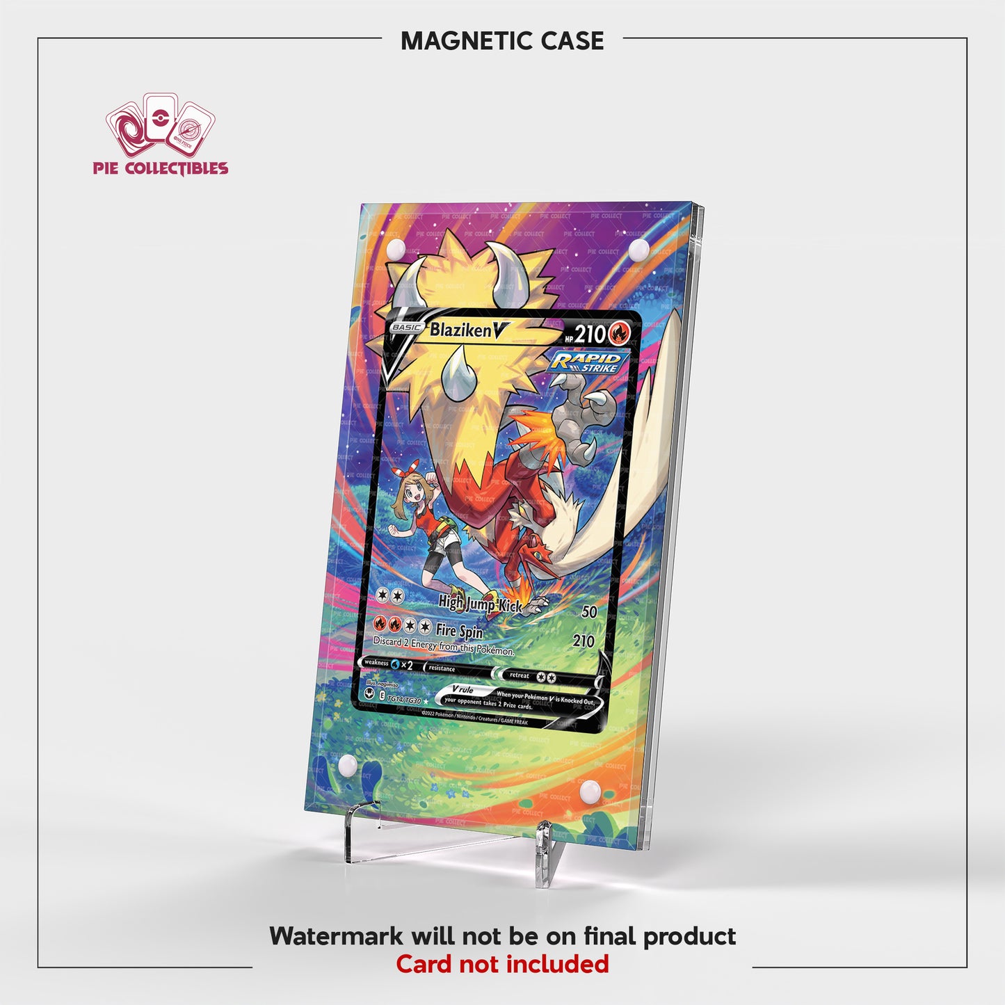 Blaziken V - TG14/TG30 - Silver Tempest - Extended Art Display Case