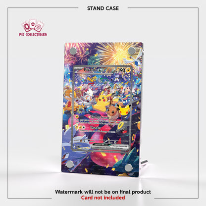 Pikachu EX - 150/128 - 30 Anniversary - Extended Art Display Case