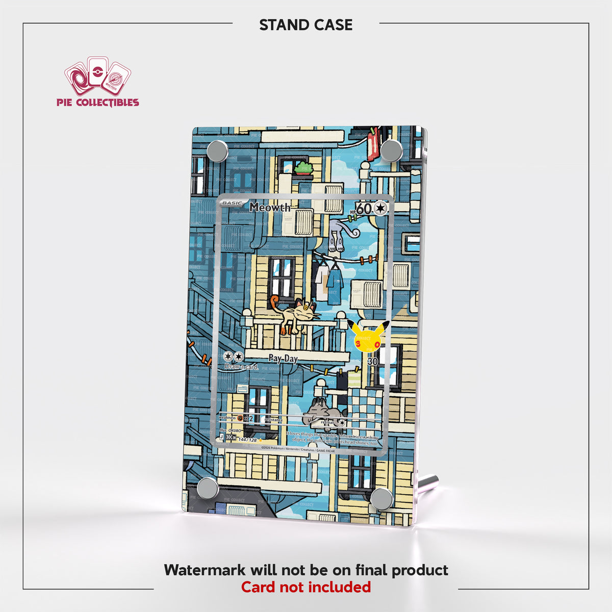Meowth - 144/128 - 30th Celebration - Extended Art Display Case