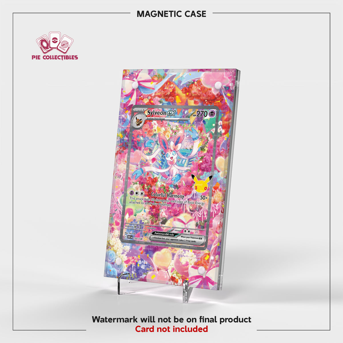 Sylveon EX - 153/128 - 30th Celebration - Extended Art Display Case