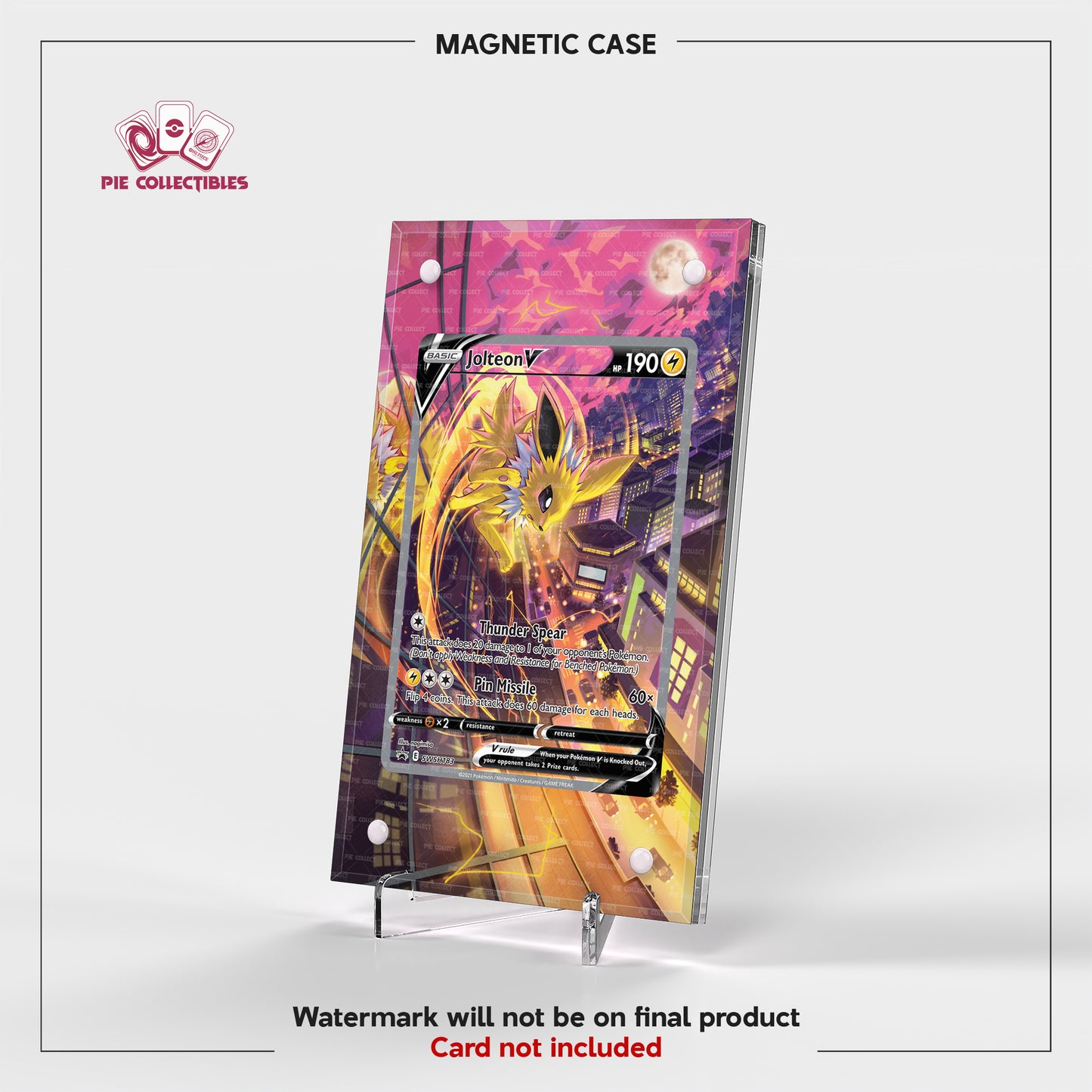 Jolteon V - SWSH183 - Sword & Shield Promo - Extended Art Display Case