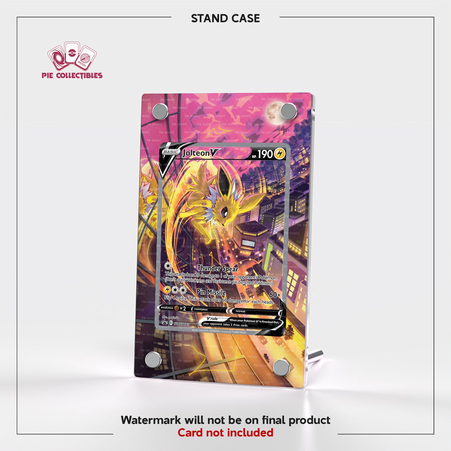 Jolteon V - SWSH183 - Sword & Shield Promo - Extended Art Display Case