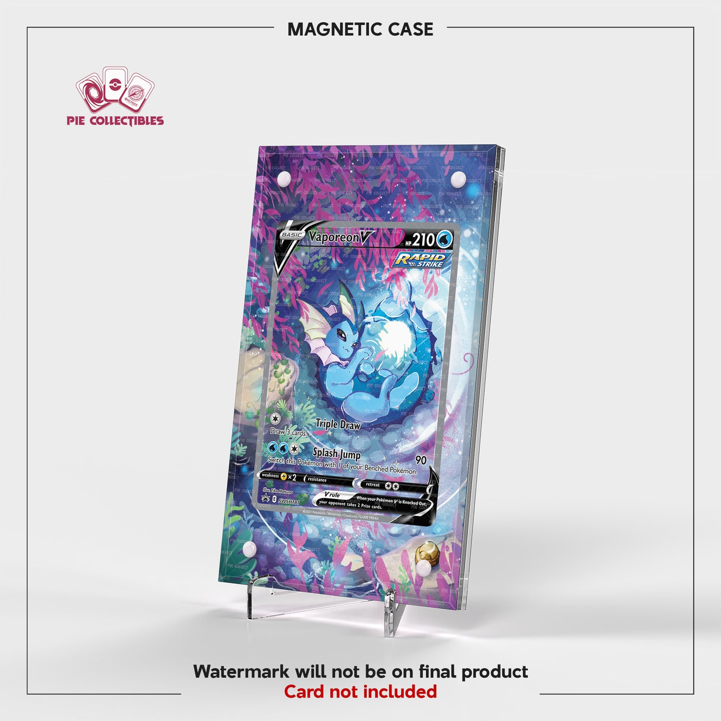 Vaporeon V - SWSH181 - Sword & Shield Promo - Extended Art Display Case