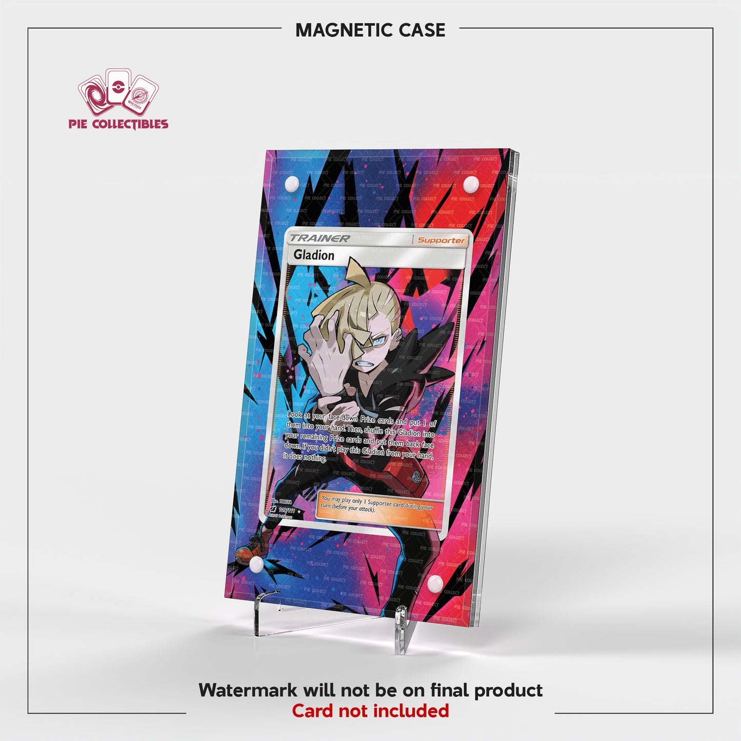 Gladion - 109/111 - Crimson Invasion - Extended Art Display Case
