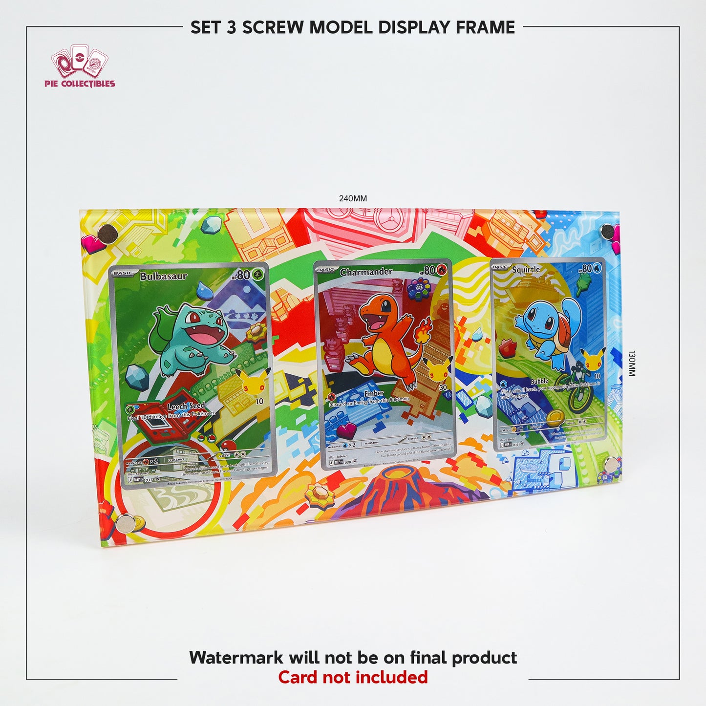 SET 3 Screw Display Frame - FIRST PARTNER COLLECTION (GEN 1) - Extended Art Display Case