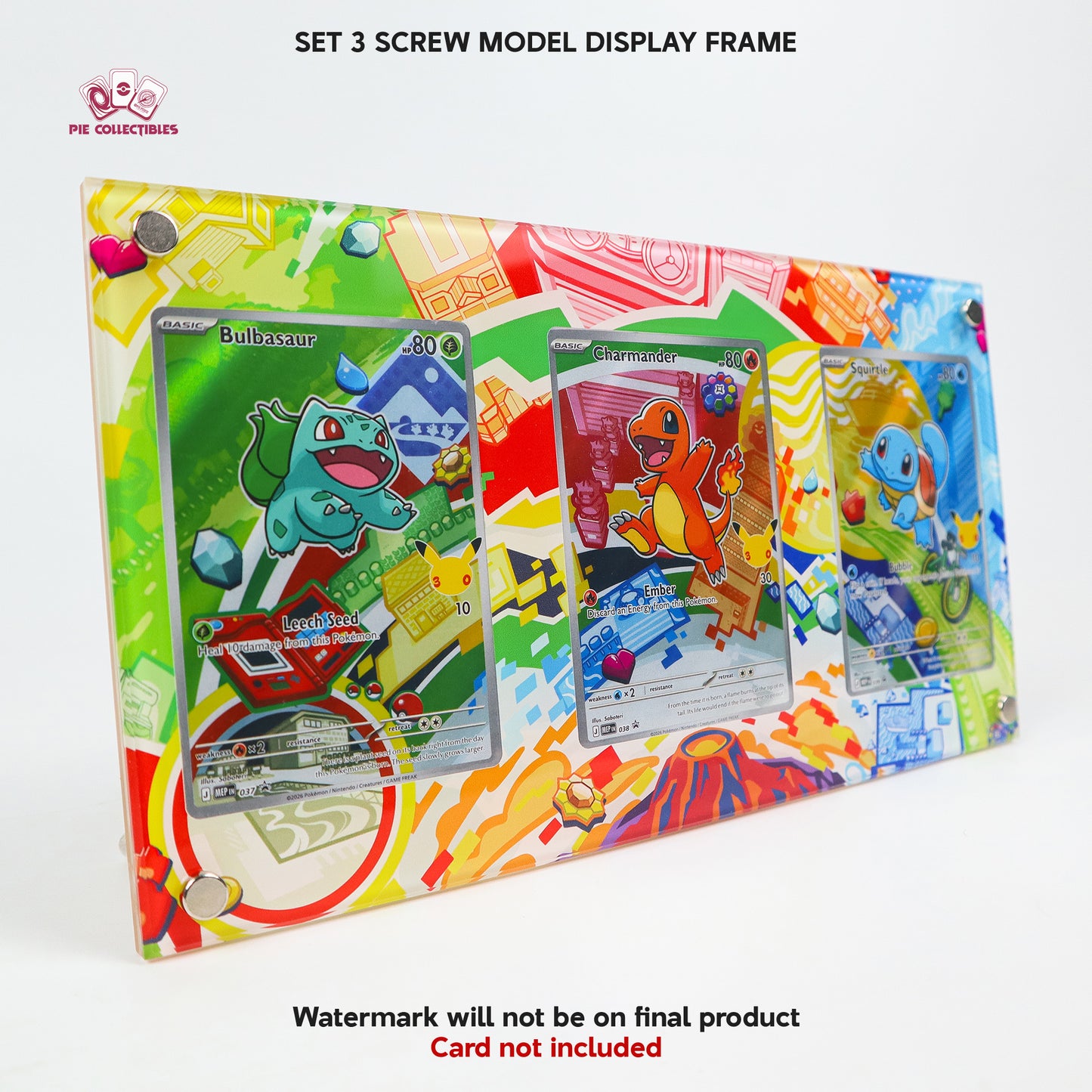 SET 3 Screw Display Frame - FIRST PARTNER COLLECTION (GEN 1) - Extended Art Display Case
