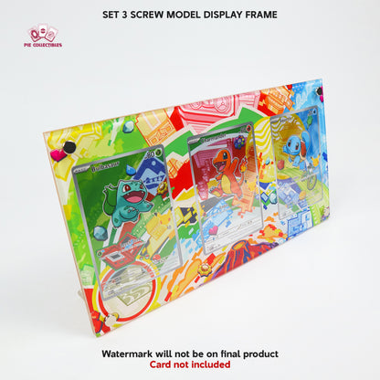 SET 3 Screw Display Frame - FIRST PARTNER COLLECTION (GEN 1) - Extended Art Display Case
