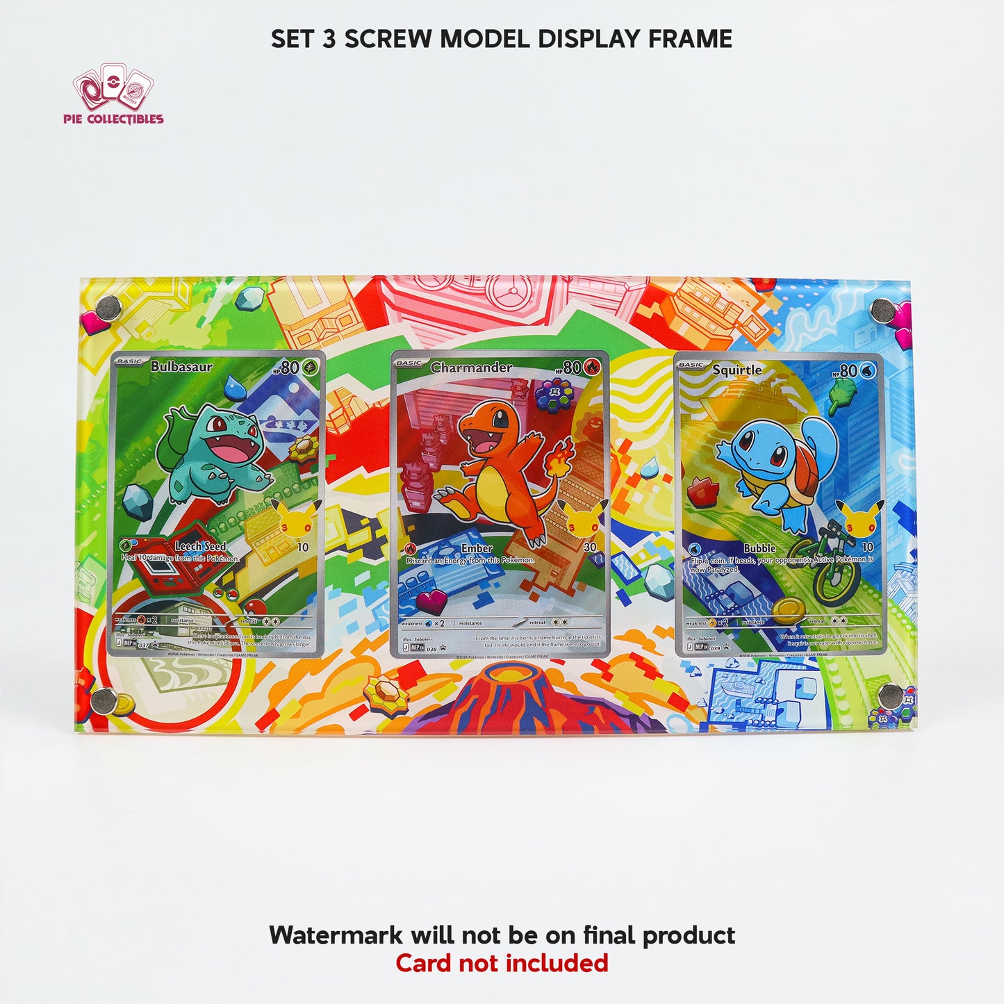 SET 3 Screw Display Frame - FIRST PARTNER COLLECTION (GEN 1) - Extended Art Display Case